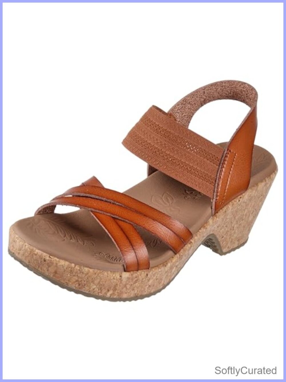 Skechers Brystol Night Skies Wedge Sandal Womens 3-Inch Foam Footbed Vegan